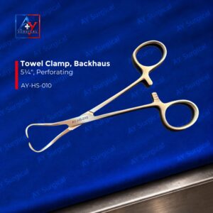 ay hs 010 towel clamp sharp 5.25in